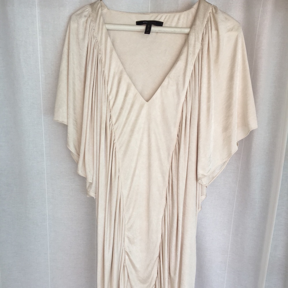 BCBG beige dress with sleeves